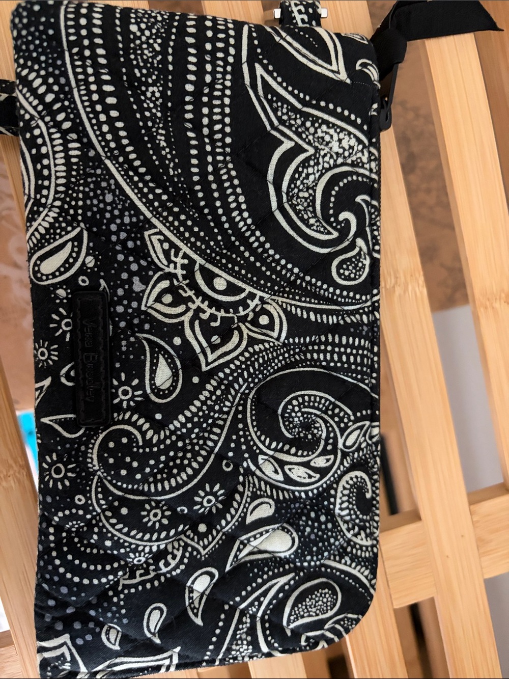 Black & White Paisley Vera Bradley Wrislet